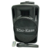 Портативна колонка Su-Kam BT 100D + 1 микрофон 12v, чорна, розмір 30х33х52 см