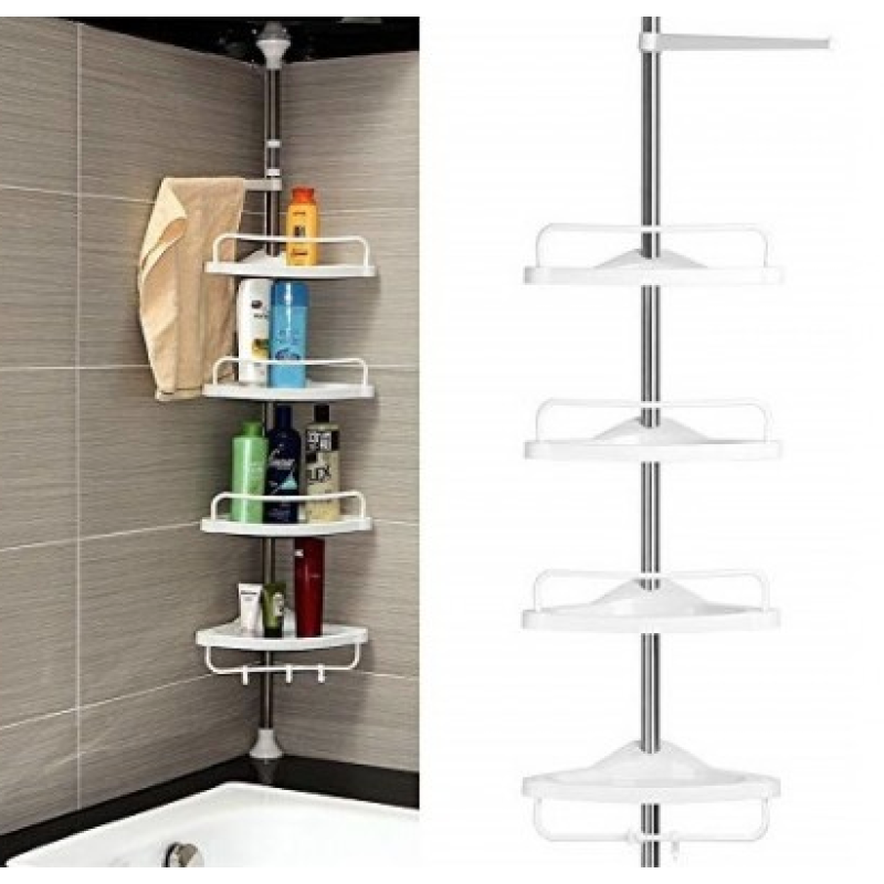 Кутова полиця для ванної Multi Corner Shelf (260 cм) / (TW-206) ART-201 Кутова полиця для ванної Multi Corner Shelf (260 cм) / (TW-206) ART-201