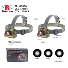 Налобний ліхтарик X-BAIL BL-W8808 XPE+COB, HEAD TORCH