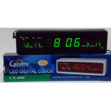 Настільний електронний годинник CAIXING CX808 зелений