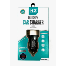 Заряджання Адаптер Car Usb HQC1 (Вольтметр-3.0 Qualcom 28 W) HZ Global Supplier