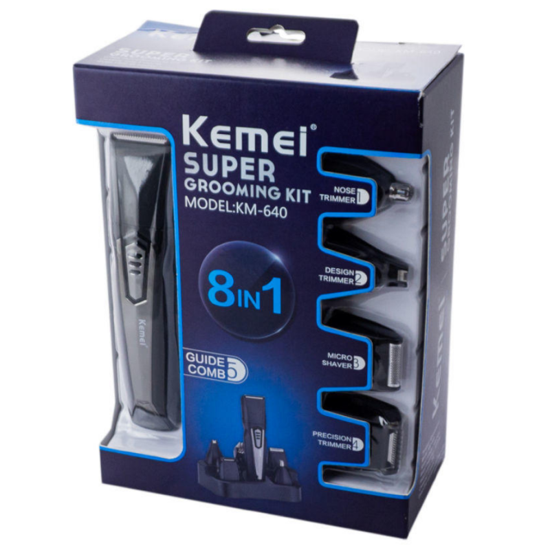 Професійна Машинка для стрижки Kemei KM640 8в1
