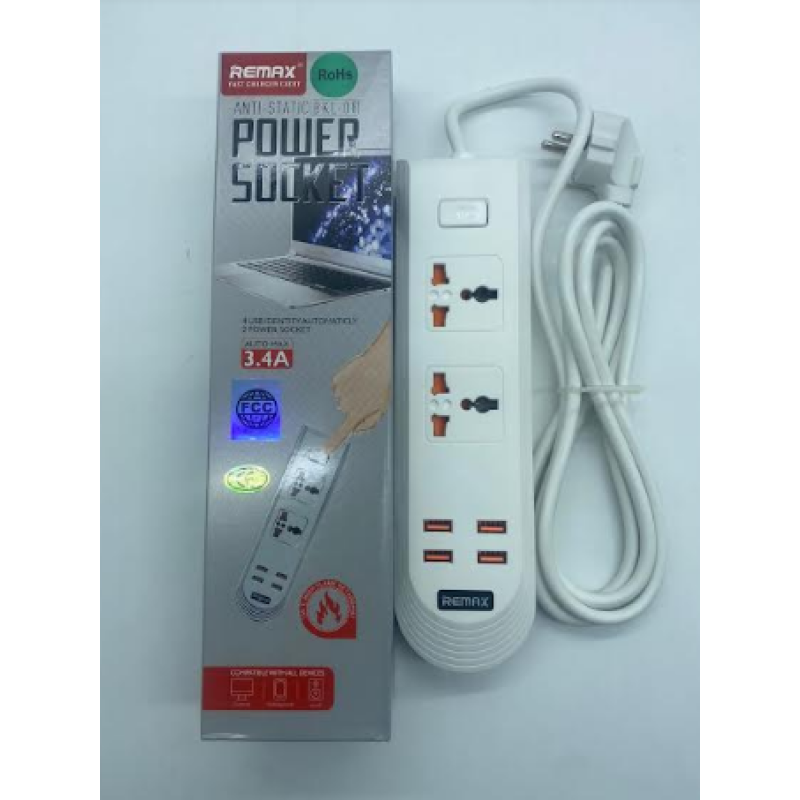 Мережевий подовжувач Anti-Static BKL-08 Power Socket (2 роз“єми/4-USB/3.4A) Мережевий подовжувач Anti-Static BKL-08 Power Socket (2 роз“єми/4-USB/3.4A)