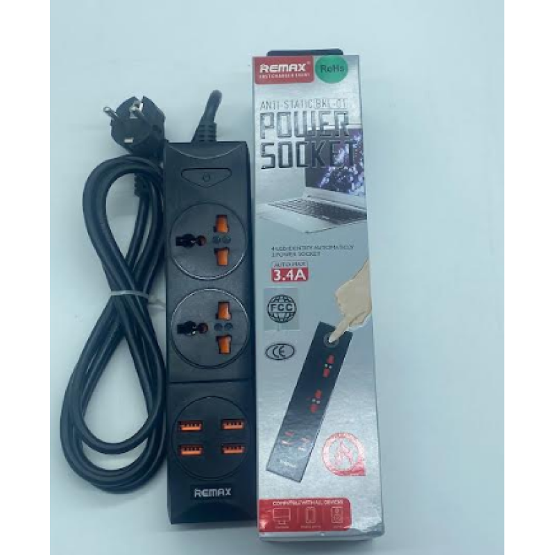 Мережевий подовжувач Anti-Static BKL-01 Power Socket (2-роз“єми/4-USB/3.4A) Мережевий подовжувач Anti-Static BKL-01 Power Socket (2-роз“єми/4-USB/3.4A)