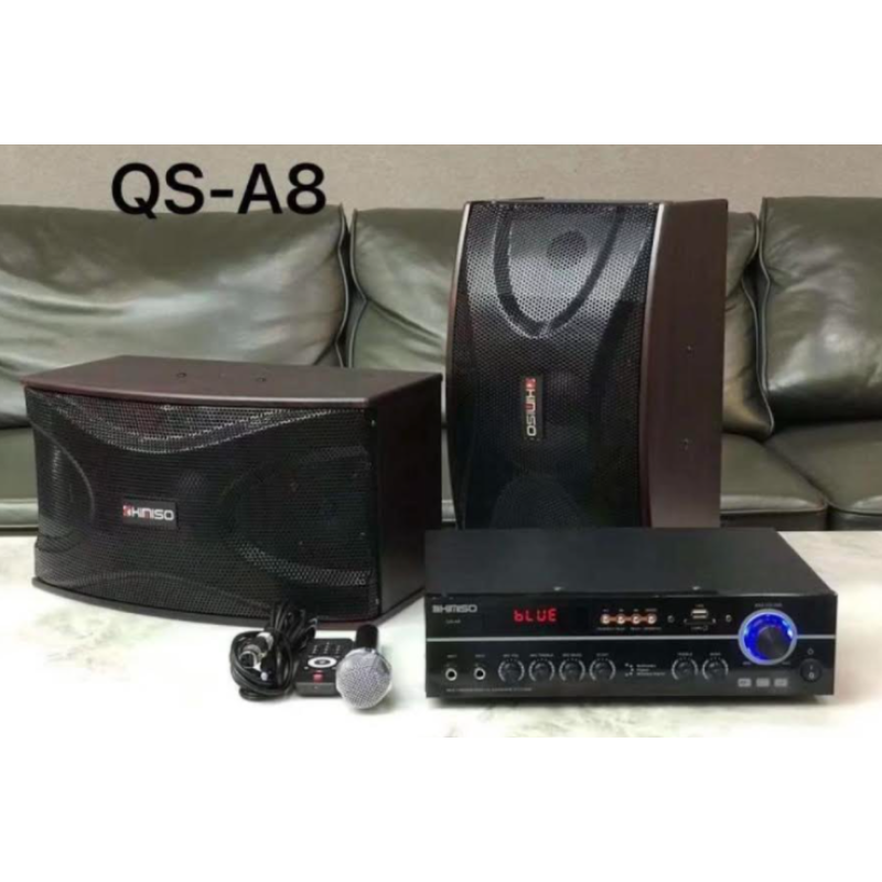 Караоке Система Колонка KIMISO QS-A8 BT (з дротовим мікрофоном) (6.5“BASS/1000W)