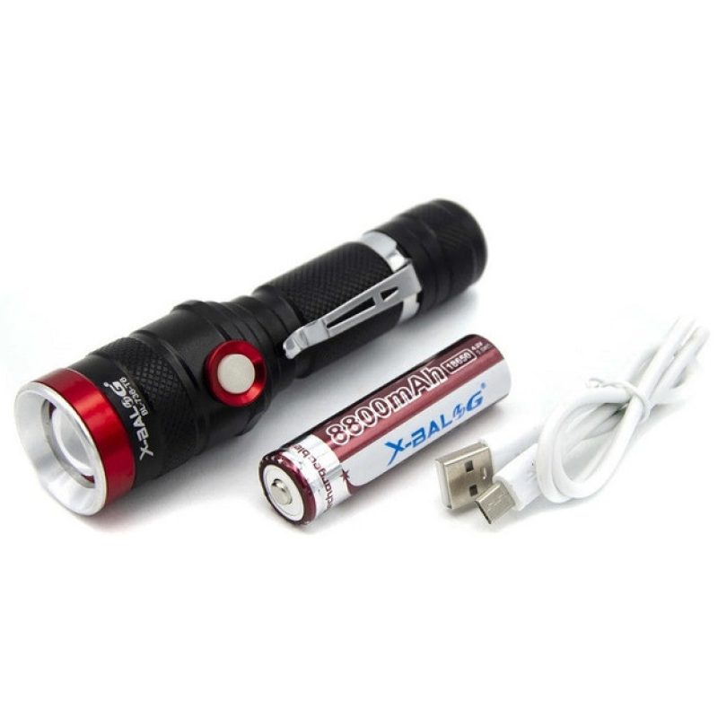 Ліхтар ручний (Bailong) X-BAIL BL-736-T6 / 7968 (USB micro charge)