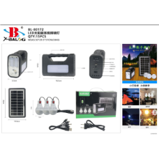 Ліхтарик-Power Bank із сонячною панеллю і 3 лампочкою X-BAIL 8017-2 (BL80172) (15 шт.)