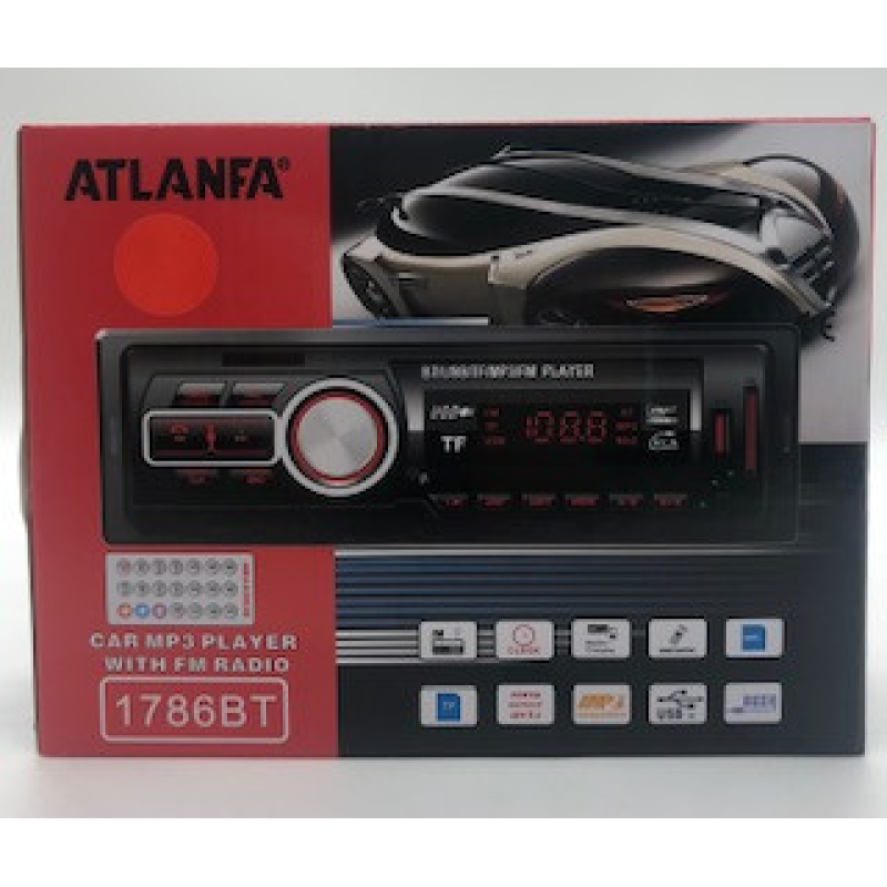 Автомобільна магнітола MP3 AT-1786 BLUETOOTHö 4 виходи (20 шт.)