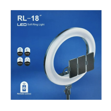 Кільцева LED-лампа RL18 пульт (3кріплення для телефона 45 см із живленням від 220V
