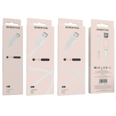Кабель Micro BOROFONE BX18 (L = 1M) (Білий) (розлакований)