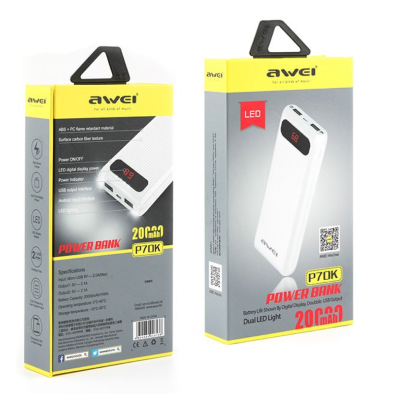 PowerBank Awei P70K (40шт)