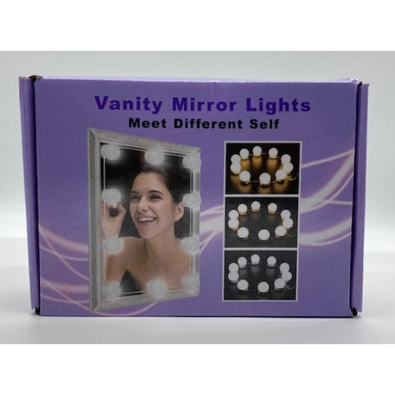 Лампочки LED/Дзеркальні ліхтарі Hollywood Vanity Mirror Lights (10 шт.)/ART-0210 (48шт) Лампочки LED/Дзеркальні ліхтарі Hollywood Vanity Mirror Lights (10 шт.)/ART-0210 (48шт)