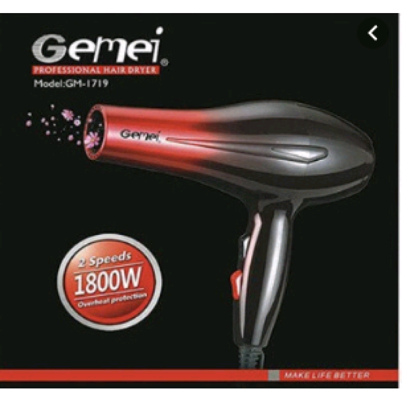 Фен GEMEI GM1719 1800Вт (40шт) Фен GEMEI GM1719 1800Вт (40шт)