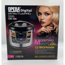 Мультиварка OD166 НОВИЙ* (1500W/12програм 6 л. / керамічне покриття)