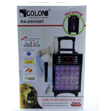 Колонка акумуляторна GOLON RX-2900 BT (USB/FM/Bluetooth/8“BASS) (з бездротовим мікрофоном)
