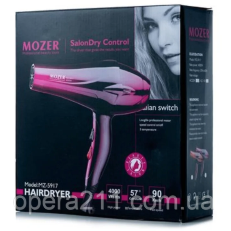 Фен Mozer 5917 4000 Вт (48шт) Фен Mozer 5917 4000 Вт (48шт)