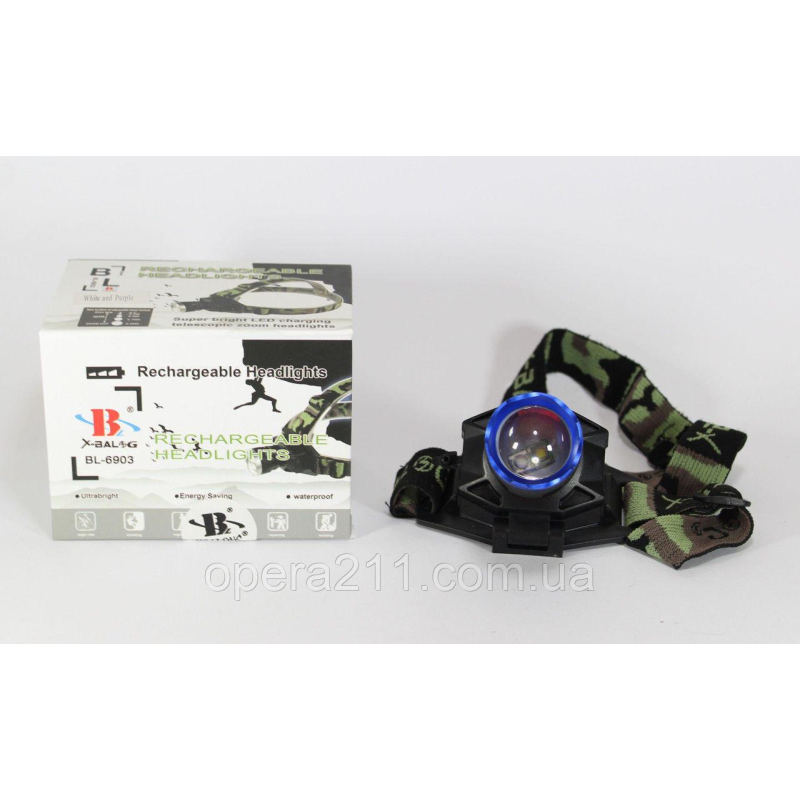 Налобний ліхтарик X-BAIL BL-6919 ((HEAD TORCH)) (120 шт.) Налобний ліхтарик X-BAIL BL-6919 ((HEAD TORCH)) (120 шт.)