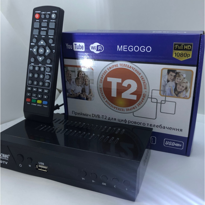 Тюнер Т2 Megogo MODEL-M8 H.264 5V (Метал)