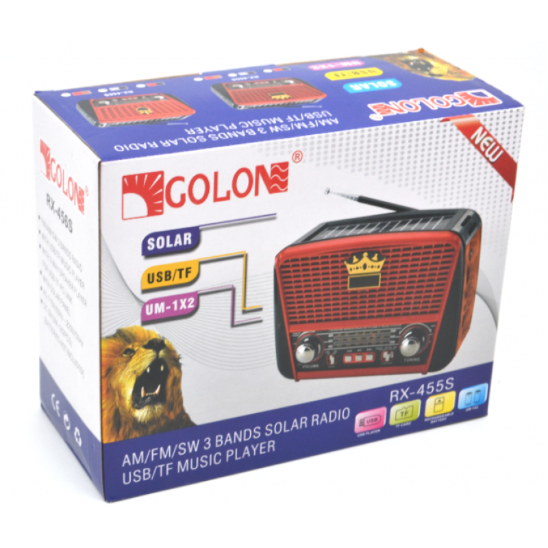 Радіо GOLON RX-456 SOLAR (RX-455)