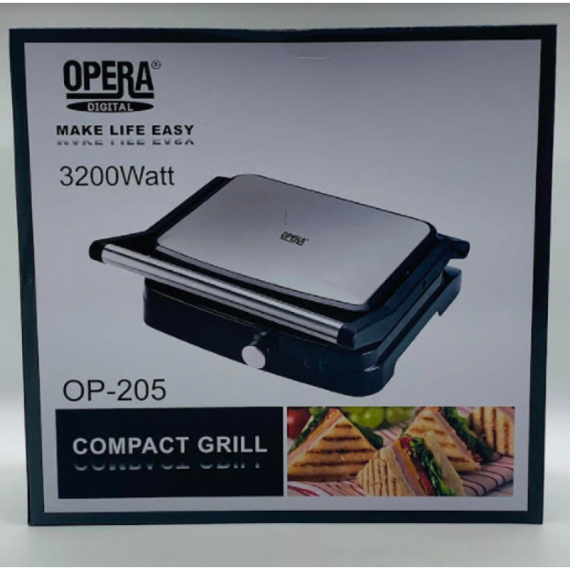 Гриль / Мультимейкер OP205 “Compact Grill“ (ОPERA / 3200 W)