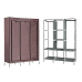 Шафа складана тканинна Storage Wardrobe 88130 13-Трубка (тільки коричневий 130*45*175 cм)