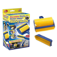 Силіконова липка щітка для чищення килимів, тканин Sticky Buddy валик Yellow