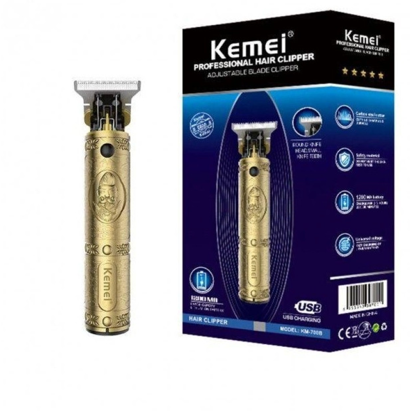 Професійний триммер для стрижки волосся Kemei KM700B, три насадки