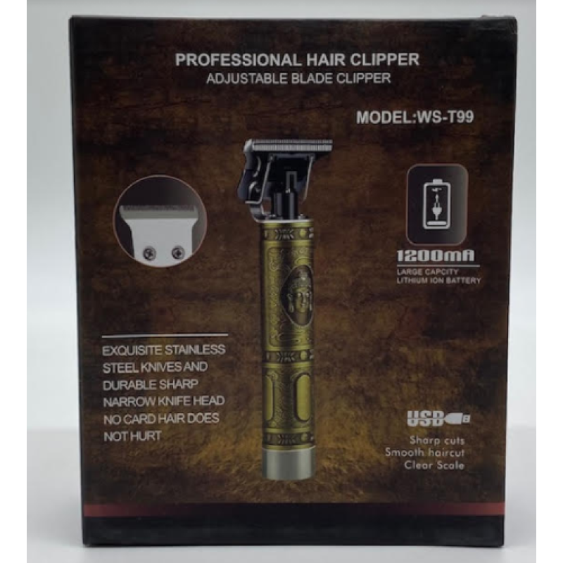 Тример Professional Hair Clipper WS-T99 / ART-0478 (Метал 1200maH) (60шт)