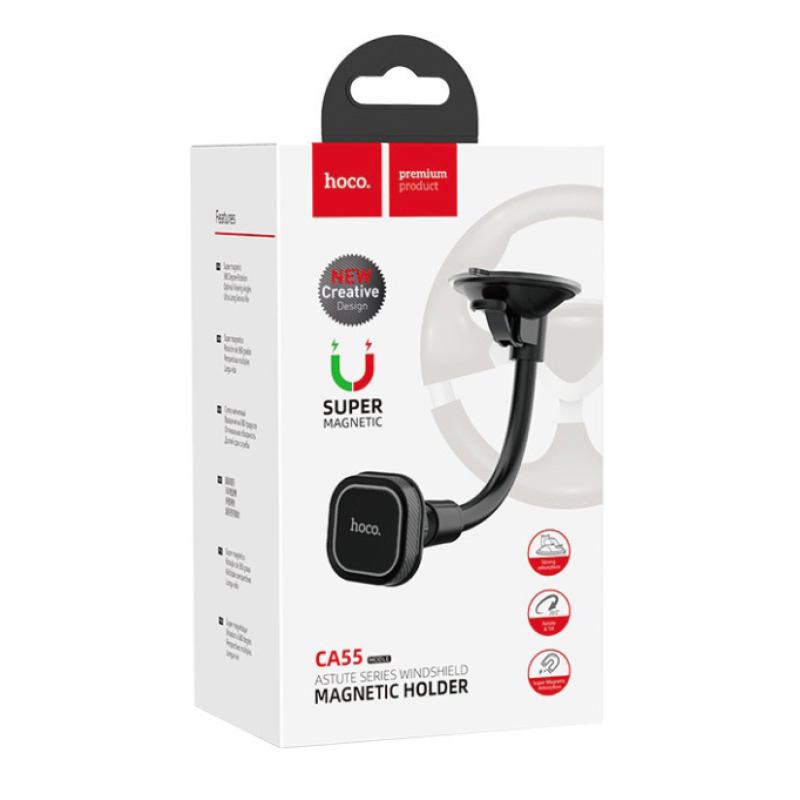 Тримач для телефона HOCO CA55 ((ASTUTE SERIES WINDSHEILD CAR HOLDER)) (66 шт.) Тримач для телефона HOCO CA55 ((ASTUTE SERIES WINDSHEILD CAR HOLDER)) (66 шт.)