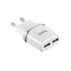 Мережевий зарядний пристрій HOCO C12 (2.4A — 2 USB) (100 шт.)