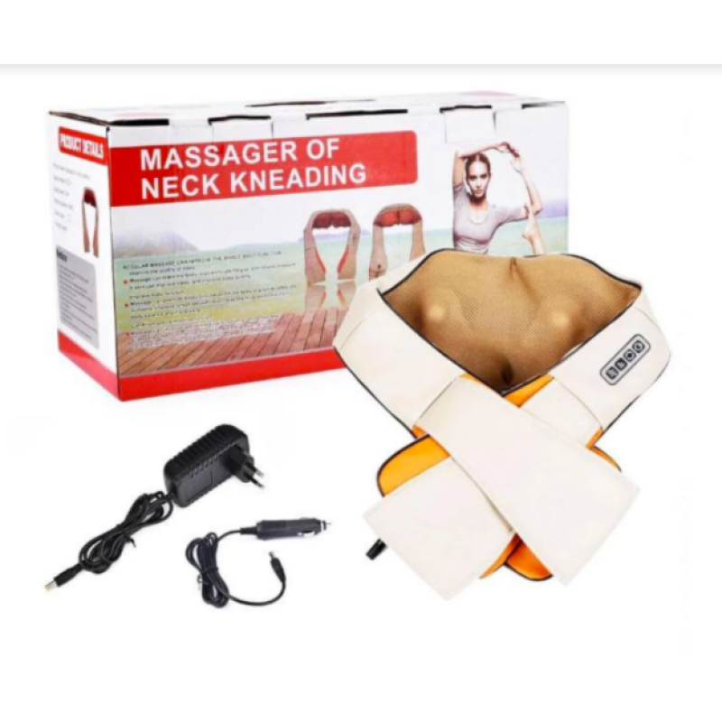 Масажер Роликовий для спини та шиї Massager of Neck Kneading / ART-0051 (12-220в) (20 шт.)