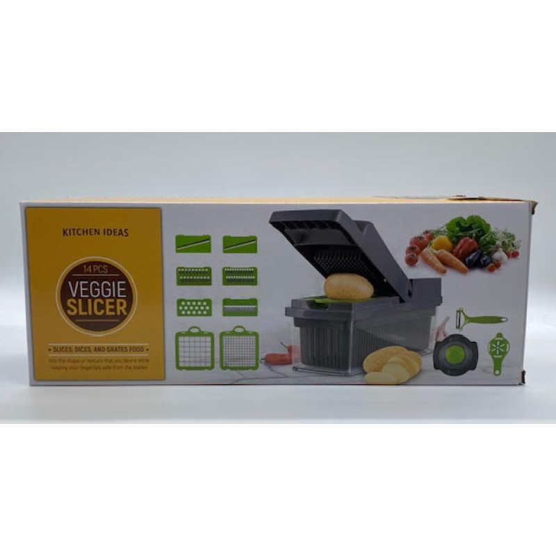 Овочерізка Mandoline Veggie Slicer KA808 (14PCS) (24 шт.) Овочерізка Mandoline Veggie Slicer KA808 (14PCS) (24 шт.)