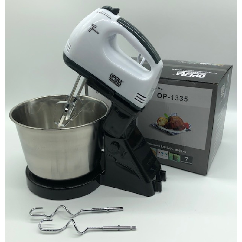 Ручний міксер з чашею OPERA Hand mixer OP-1335 (200w) (12шт)